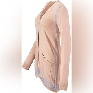 Cabi Lucy Cardigan Style Blush Pink and Periwinkle